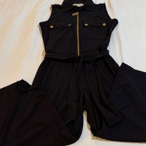 MICHAEL Michael Kors Black Sleeveless Jumpsuit
